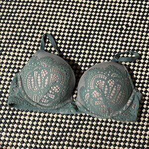 Victoria's Secret Teal Lace Bra